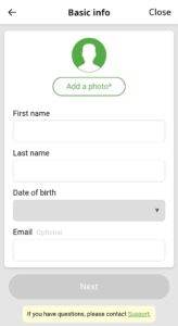 inDrive Zimbabwe Driver Basic Info registration screen